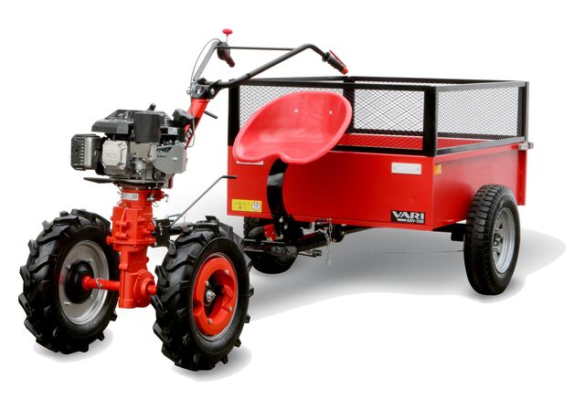 Minitraktor VARI IV GLOBAL, motoplokk DSK-317 + järelkäru ANV-500 (mootor HONDA)
