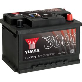 Yuasa YBX3075 12V 60Ah 550CCA SMF käivitusaku