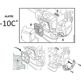 Talvekomplekt FS240,260,360,410,460 (tuisklumekate, Õhufilter, alates -10C )