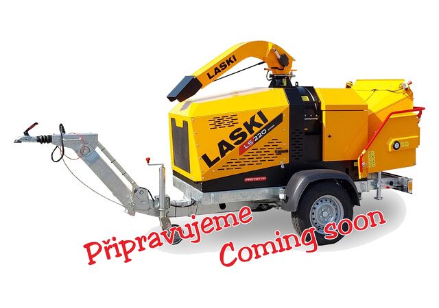 Puiduhakkur LASKI LS 220 DWBS (diiselmootor Kohler KDI 1903 TCR) mobiilne treileril, UUDIS!