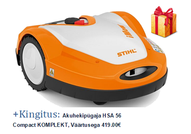 Robotniiduk STIHL iMow RMI 632 C (1000~3200 m²) + TASUTA akuhekipügaja HSA 56 Compact KOMPLEKT