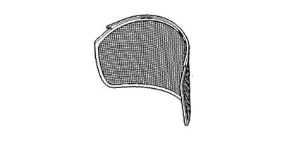 Vahetusvisiir kiivrile DYNAMIC Ergo metallvõrk