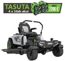 Nullpöörderaadiusega murutraktor kangidega EGO ZT5201E-L, kolm lõiketera, laadija komplektis (niidulaius 132 cm)