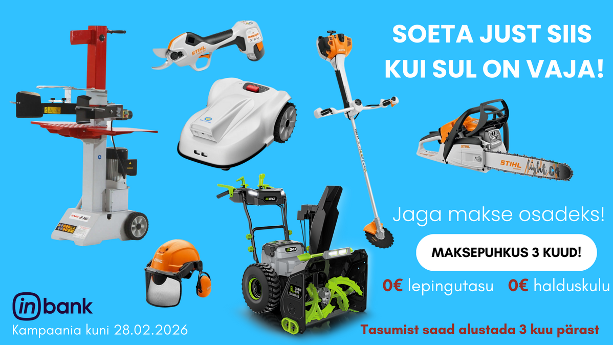 Aiatehnika Metsatehnika j&auml;relmaks Inbank Aiat&auml;ht